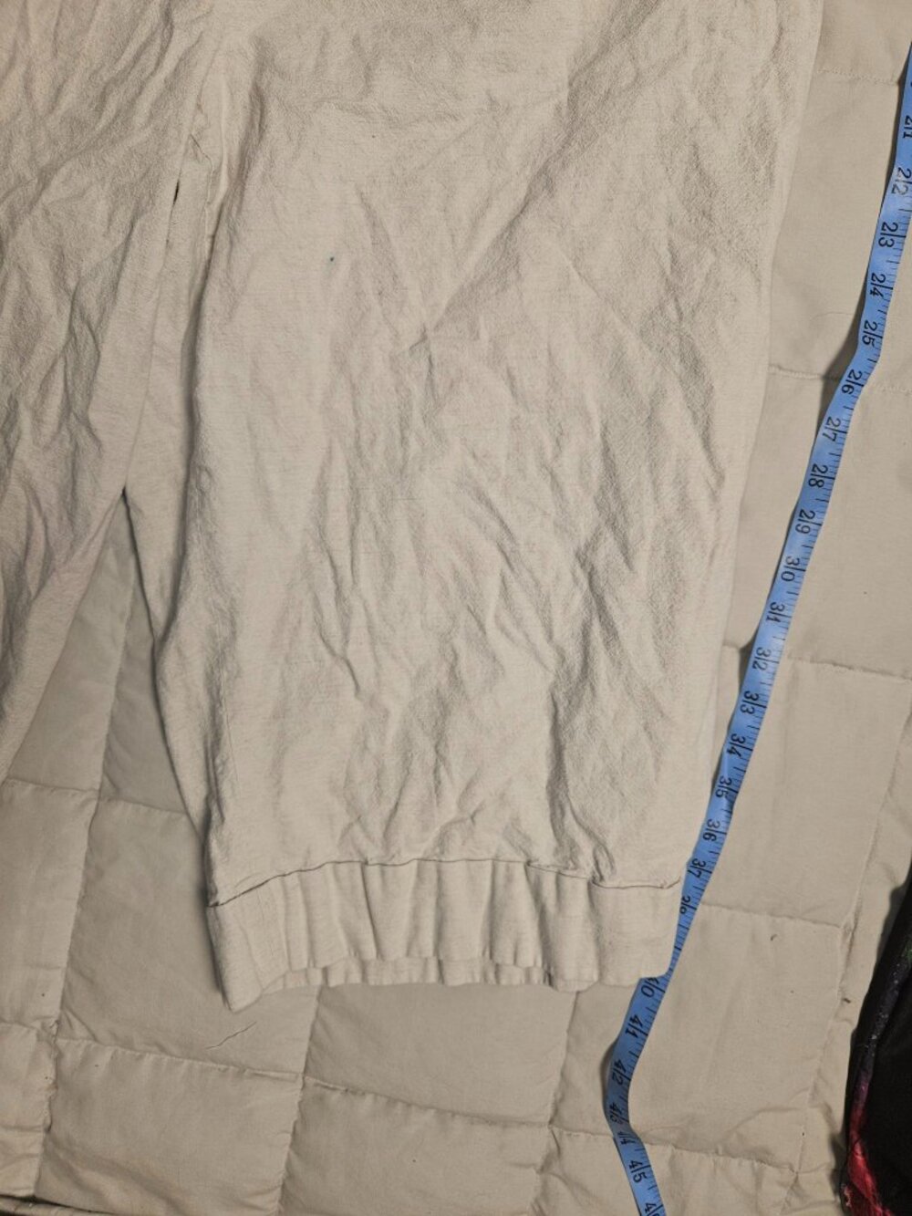 Linen Blend Capri Pants Women's 22 Beige Natural Linen